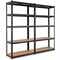 30X60 Adjust 5 Level Garage Tool Shelf Storage 2000Lbs Capacity Black